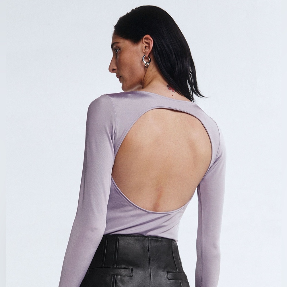 & Other Stories Lilac Open Back Top XS NWT